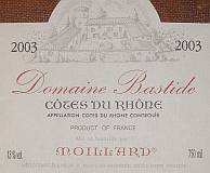 Cotes du Rhone Domaine Bastide