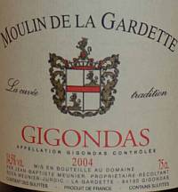 Moulin De La Gardette Gigondas La Cuvee Tradition
