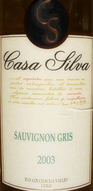 Casa Silva Sauvignon Gris