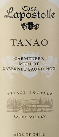 Casa Lapostolle Tanao Carmenere Merlot Cabernet Sauvignon