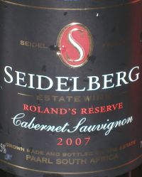 Seidelberg Rolands Reserve Cabernet Sauvignon