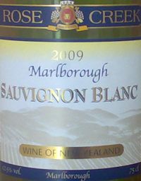 Rose Creek Marlborough Sauvignon Blanc