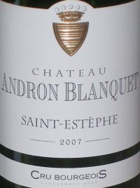 Chateau Andron Blanquet Saint-Estephe Cru Bourgeois