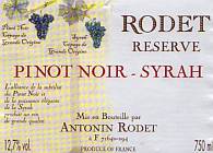Rodet Reserve Pinot Noir Syrah