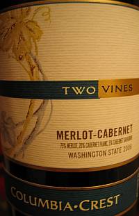 Columbia Crest Two Vines Merlot Cabernet