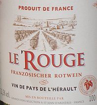 Le Rouge Vin de Pays de l`Herault