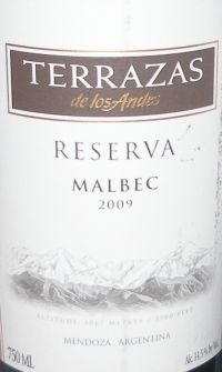 Terrazas Reserva Malbec