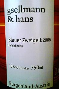 Gsellmann & Hans Blauer Zweigelt Heideboden