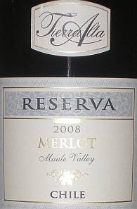 Tierra Alta Reserva Merlot