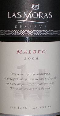 Las Moras Reserva Malbec