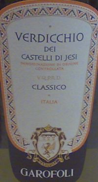 Verdicchio dei Castelli di Jesi Classico Garofoli Anfora