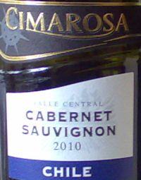 Cimarosa Chile Cabernet Sauvignon