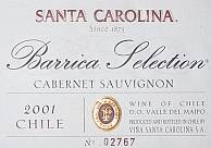 Santa Carolina Barrica Selection Cabernet Sauvignon (Gran Reserva)