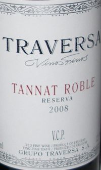 Traversa Vinos Finos Tannat Roble Reserva
