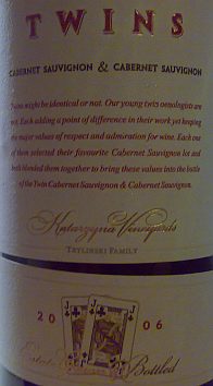 Twins Cabernet Sauvignon and Cabernet Sauvignon
