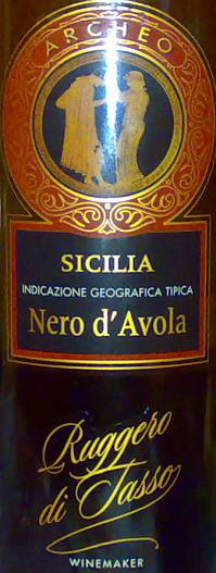 Archeo Sicilia Nero d`Avola Ruggero di Tasso