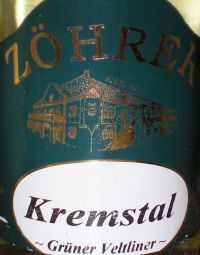 Zohrer Kremstal Gruner Veltliner