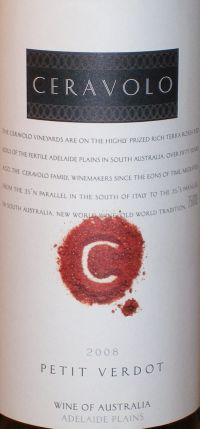 Ceravolo Petit Verdot Late Harvest Limited Release