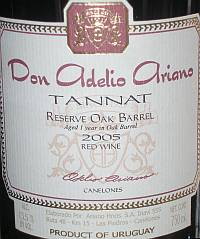 Don Adelio Ariano Tannat Reserve Oak Barrel