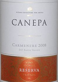 Canepa Carmenere Reserva Privada