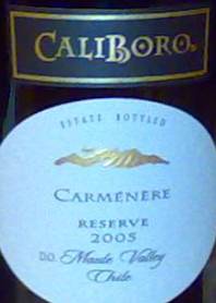 Caliboro Carmenere Reserve