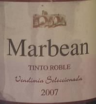 Marbean Tinto Roble Vendimia Seleccionada