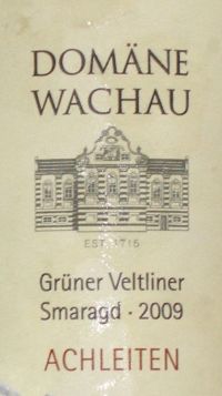 Domane Wachau Gruner Veltliner Smaragd Achleiten