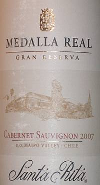 Santa Rita Medalla Real Special Reserve Cabernet Sauvignon