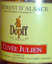 Cremant d`Alsace Dopff Cuvee Julien Brut