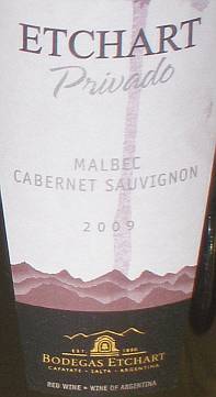 Etchart Privado Malbec Cabernet Sauvignon