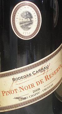 Bodegas Carrau Pinot Noir de Reserva