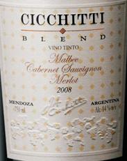 Cicchitti Blend Malbec Cabernet Sauvignon