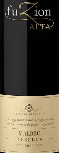 Fuzion Alta Malbec Reserva
