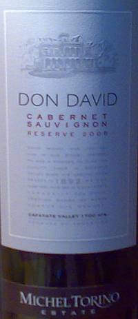 Don David Cabernet Sauvignon Reserve