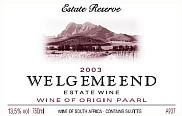 Welgemeend Estate Reserve