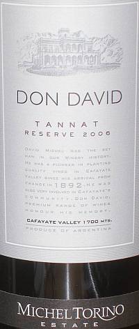 Don David Tannat Reserve