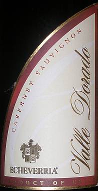 Echeverria Valle Dorado Cabernet Sauvignon