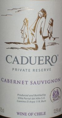 Caduero Private Reserve Cabernet Sauvignon