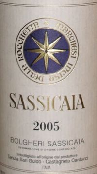 Sassicaia Bolgheri Tenuta San Guido
