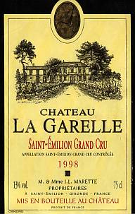 Chateau La Garelle Saint Emilion Grand Cru Rouge