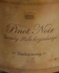 Pinot Noir [bia�y] Szeremley Huba Borgazadasaga Badacsony