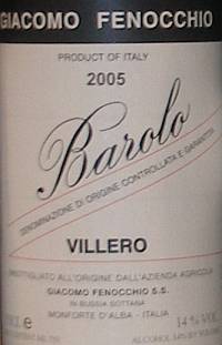 Giacomo Fenocchio Barolo Villero