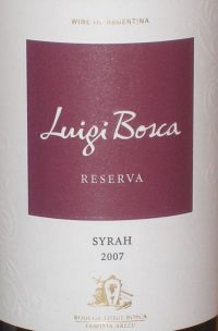 Luigi Bosca Reserva Syrah