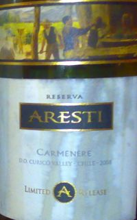 Aresti Reserva Carmenere Limited Release