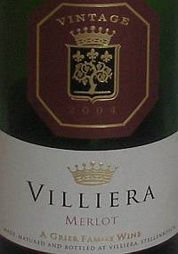 Villiera Merlot a Grier Family Wine