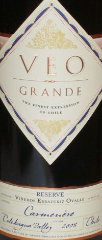 VEO Grande Reserve Carmenere