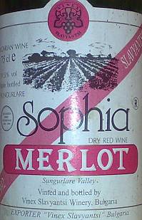 Sophia Slavyantsi Merlot