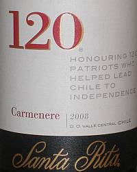 Santa Rita 120 Carmenere