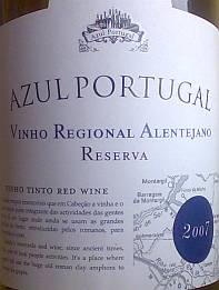 Azul Portugal Vinho Regional Alentejano Reserva
