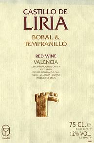 Castillo De Liria Bobal Tempranillo